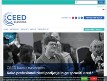 Tablet Screenshot of ceed-slovenia.org